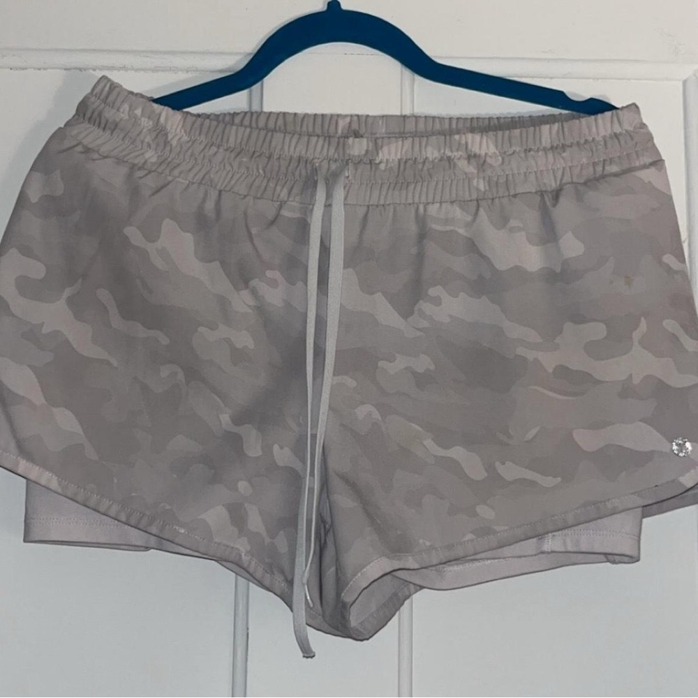 Camo Print Athletic Shorts